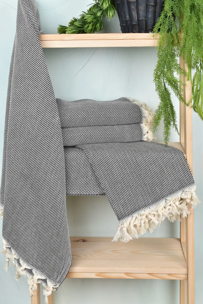 Soft towel, Wedding Hand Made Gift, Personalized Turkish Towel, 70x40 Cotton Polka Dot Towel, Bridesmaid Gift Towel, Best Friend Gift Ideas - 6