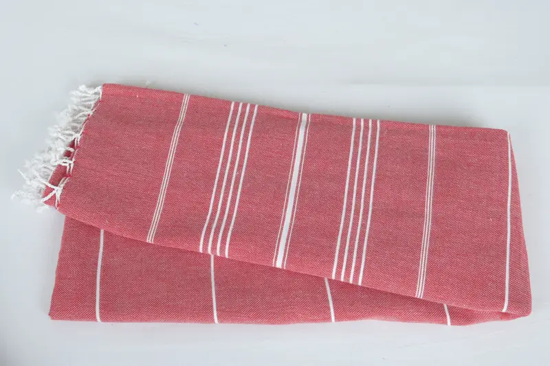 Turkish Cotton Throw Blanket, Bohemian Bedspread, Custom Blanket, Housewarming Gift, 96x80 Cotton Striped Towel, Personalized Gifts, Organic Throw - 6