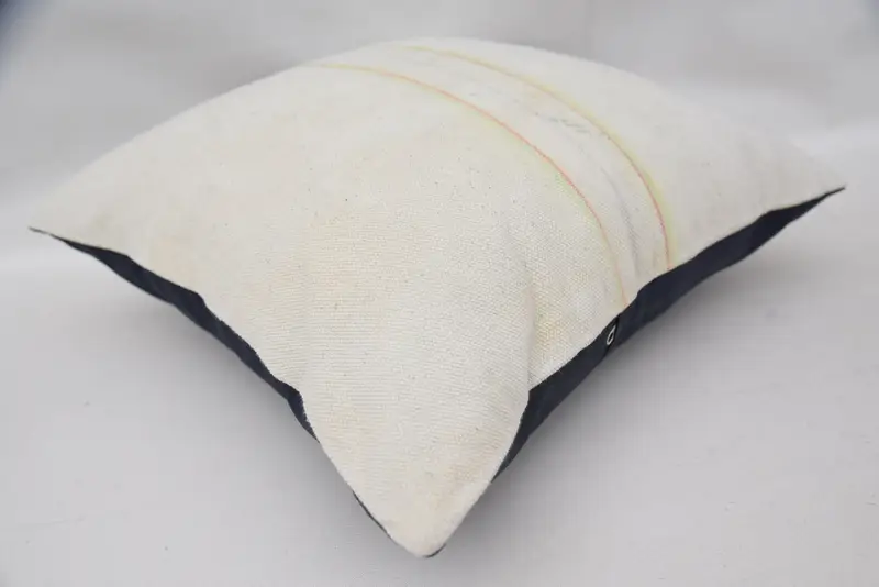 Floor Pillow, Ethnical Kilim Rug Pillow, Kilim Pillow, 18x18 White Pillow, Sofa Pillow Sham, Gift Pillow, Cushion Case - 6
