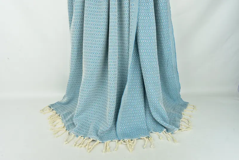 Regalos de soltera, mantel de Navidad, regalo de inauguración de la casa, favores de bodas, etiquetas de regalo de Navidad, toalla de diamante de algodón de 96x80, cama turca. - 8