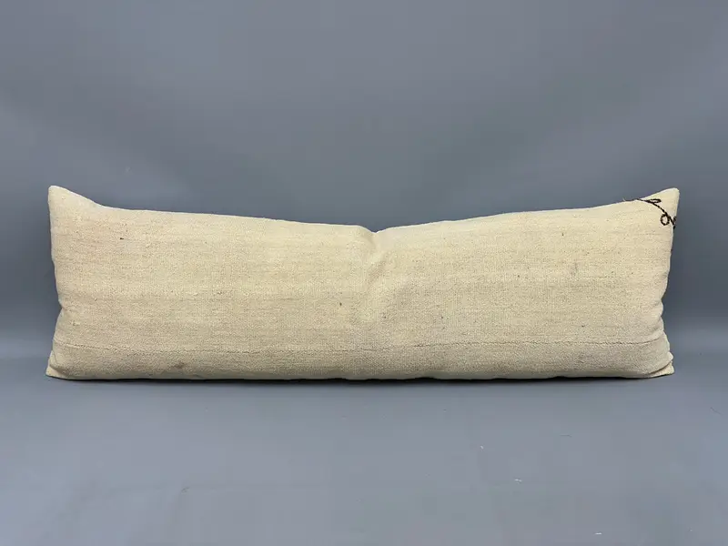 Throw Kilim Pillow, Antique Pillows, Designer Throw Cushion Case, Kilim Rug Pillow, 16x48 Beige Cushion Cover, Kilim Cushion Sham, Cushion Cover - 4