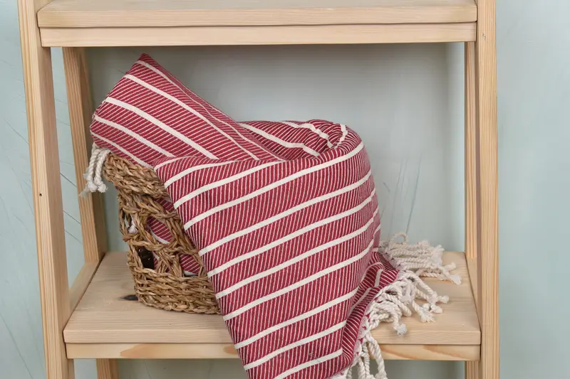 70x40 Bamboo Striped Towel, Custom Gift, Personalized Wedding Gift For Couple, Personalized Turkish Towel, Bridesmaid Gifts, Wedding Towel - 4