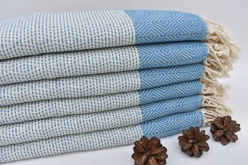 Monogram Kitchen Towel, Spa Towel, Beach Theme Wedding Gift, Bridesmaid Gifts, Monogram Hand Towel, Handmade Gift, 36x18 Cotton Diamond Towel - 4