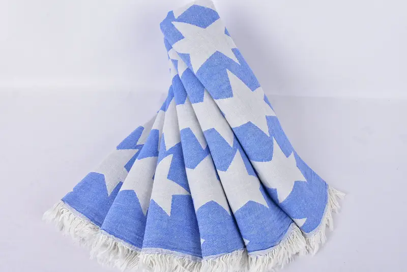 Best Friend Gift Ideas, Quick-dry towel, Custom Beach Towel, Travel Towel, 68x36 Cotton Star Design Towel, Gifts For Him, Turkish Bath Towel USA - 4