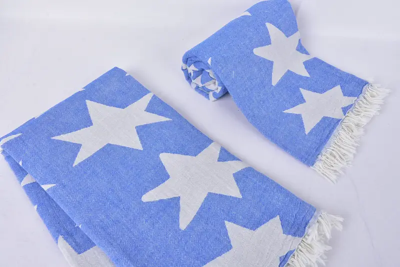 Best Friend Gift Ideas, Quick-dry towel, Custom Beach Towel, Travel Towel, 68x36 Cotton Star Design Towel, Gifts For Him, Turkish Bath Towel USA - 7
