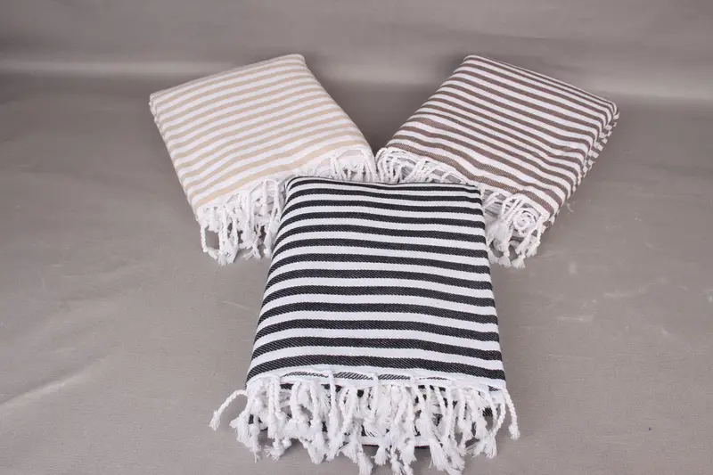 Personalized Wedding Gift For Couple, Wedding Favors, Turkish Blanket, 104x76 Cotton Striped Towel, Monogram Blanket, Best Wedding Gift - 4