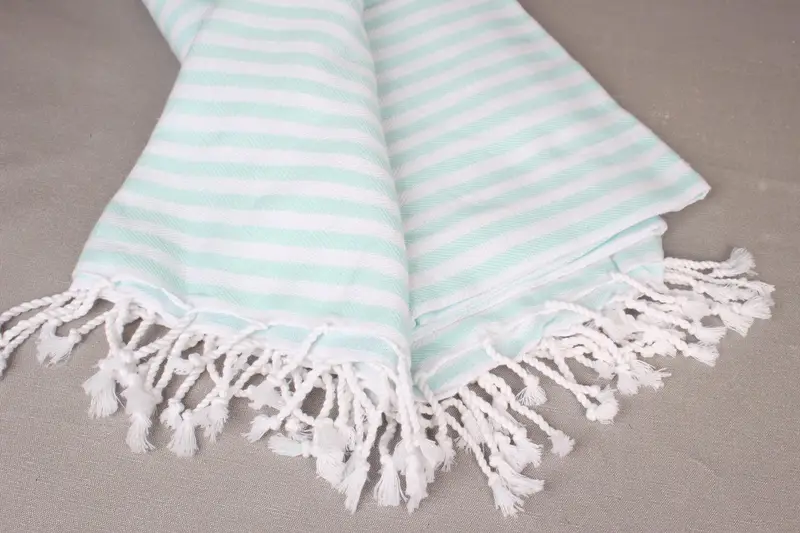 Personalized Wedding Gift For Couple, Wedding Favors, Turkish Blanket, 104x76 Cotton Striped Towel, Monogram Blanket, Best Wedding Gift - 8