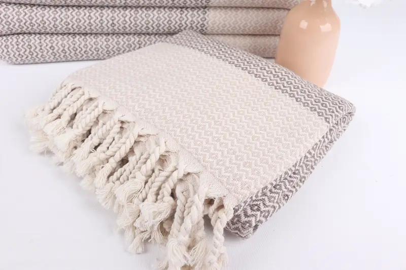 Gifts For Him, Handmade Gift, Bridal Shower Gift, 70x40 Cotton Diamond Towel, Valentines Day Gift For Him, Friends Beach Towel, Bulk Order Towel - 5