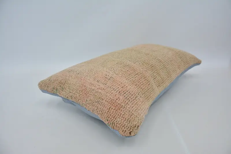 Home Decor Pillow, Boho Pillow Sham Cover, 12x20 Beige Pillow Sham, Oriental Cushion Case, Pillow Cover, Handmade Kilim Cushion - 6