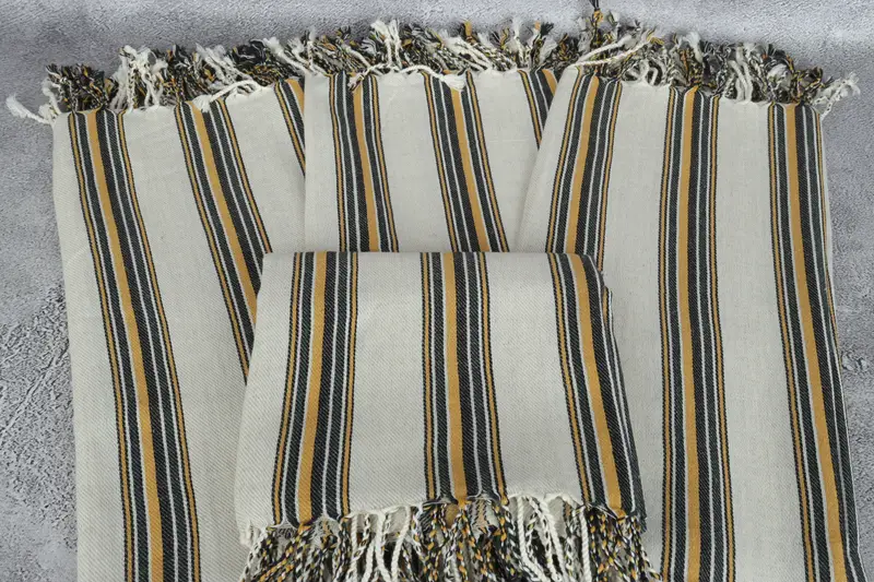 Custom Wedding Gifts, Gym Towel, Fouta towel, Valentines Day Gift For Him, 70x38 Cotton Striped Towel, Bridal Shower Gift, Friends Beach Towel - 5