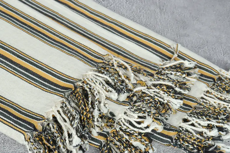 Custom Wedding Gifts, Gym Towel, Fouta towel, Valentines Day Gift For Him, 70x38 Cotton Striped Towel, Bridal Shower Gift, Friends Beach Towel - 6