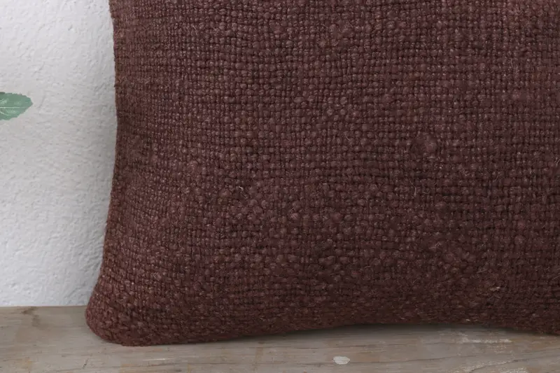 Boho Pillow Sham Cover, Interior Designer Pillow, Pillow Cover, Bohemian Cushion Pillow Case, Pillow for Couch, 12x12 Brown Pillow Cover - 3