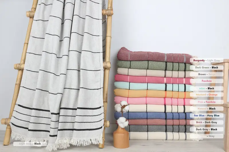 Summer Towel, Bridesmaid Gift, Gym Towel, Turkish beach towel, Turkish Towel Beach, Monogram Towels, 70x40 Cotton Striped Towel, Wedding Shower Gift