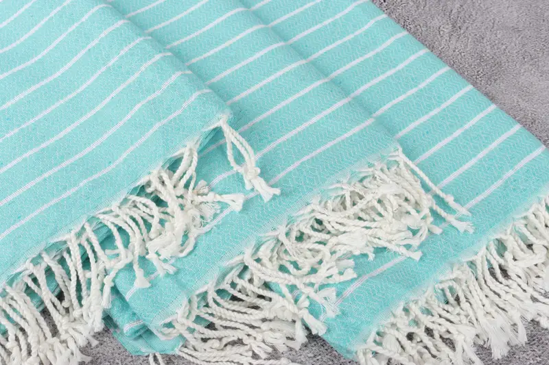 Thin towel, Turkish Towel Beach, Organic cotton peshtemal for spa and beach, Gift For Her, Pool Towels, Home Decor Towel, 70x40 Cotton Striped Towel - 5