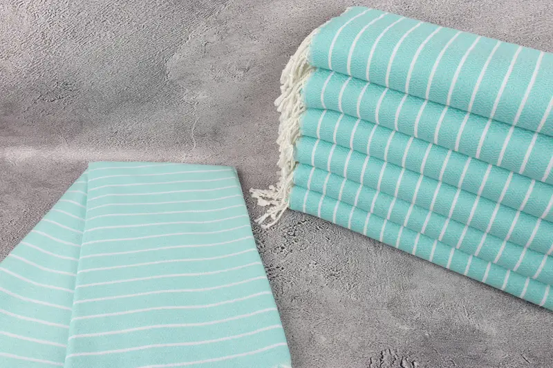 Thin towel, Turkish Towel Beach, Organic cotton peshtemal for spa and beach, Gift For Her, Pool Towels, Home Decor Towel, 70x40 Cotton Striped Towel - 2