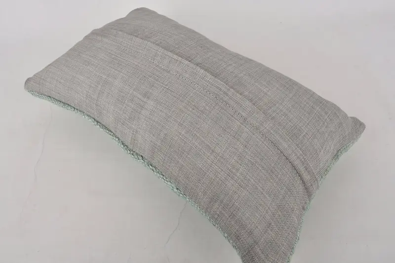 Hippie Throw Cushion Cover, 12x20 White Pillow Cover, Art Deco Cushion, Turkish Pillow, Cushion, Vintage Kilim Throw Pillow, Kilim Pillow - 10