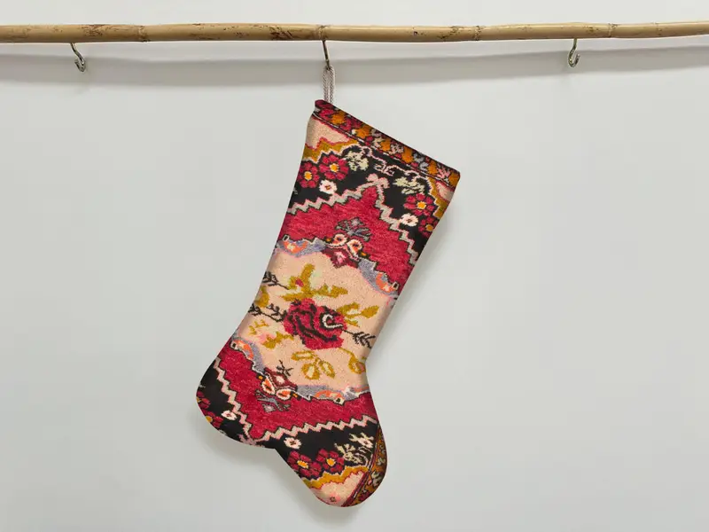 Medias estampadas con diseño oriental: acogedor regalo navideño, hecho a mano en turco