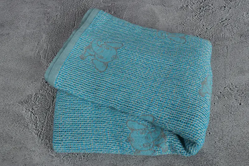 Woven Throw Blanket, Oversized Beach Towel, Woven Blanket, Birthday Gift, 50x48 Cotton Elephant Design Towel, Decorative Blanket, Turkish Bedspread - 7