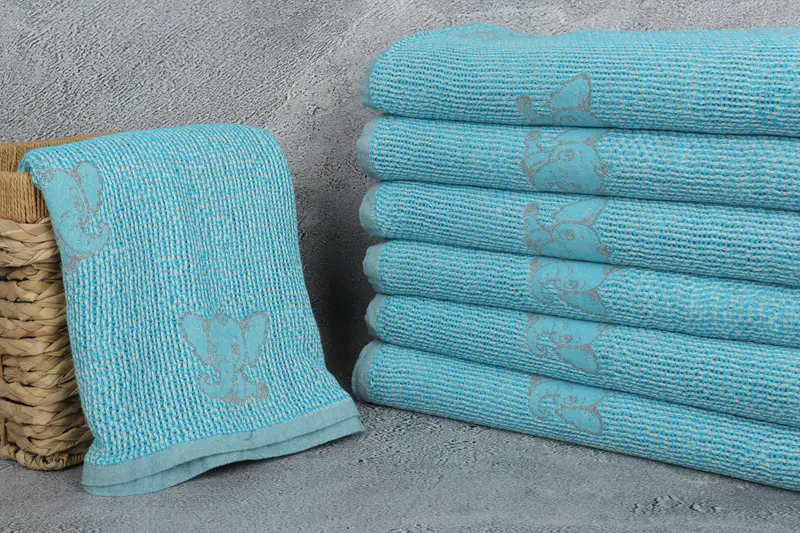 Woven Throw Blanket, Oversized Beach Towel, Woven Blanket, Birthday Gift, 50x48 Cotton Elephant Design Towel, Decorative Blanket, Turkish Bedspread - 4