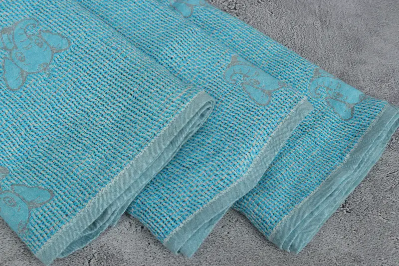 Woven Throw Blanket, Oversized Beach Towel, Woven Blanket, Birthday Gift, 50x48 Cotton Elephant Design Towel, Decorative Blanket, Turkish Bedspread - 6