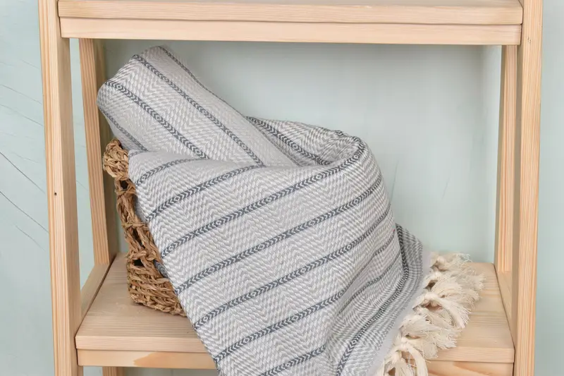 Bachelor Gifts, Wedding Favors, 70x40 Cotton Striped Towel, Cotton towel, Turkish fouta towel for outdoor use, Bridesmaid Gifts Personalized - 4