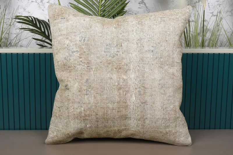 Saloon Vintage Euro Sham, Beige Geschenk 24x24 Zoll Kissenbezug - 1