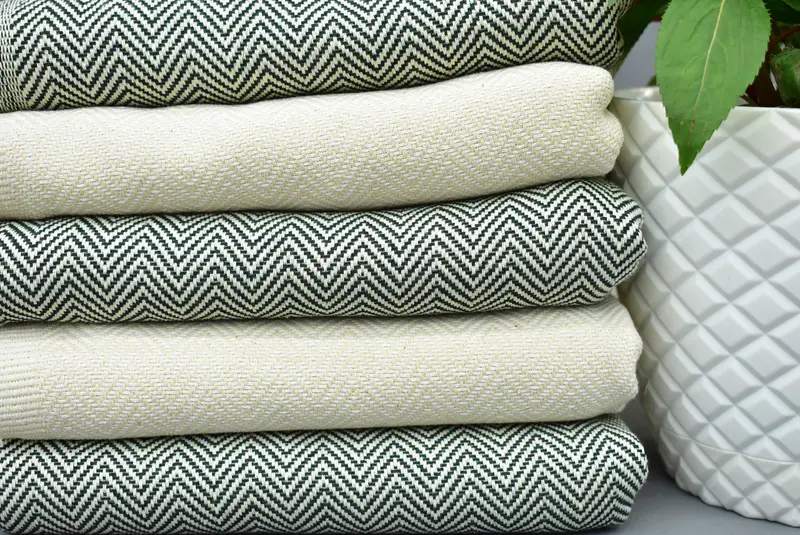 Luxury towel, 70x36 Cotton Herringbone Towel, Gift For The Home Decor, Wedding Towel, Large Turkish Towel, Bachelorette Party Gifts, Christmas Gift - 2