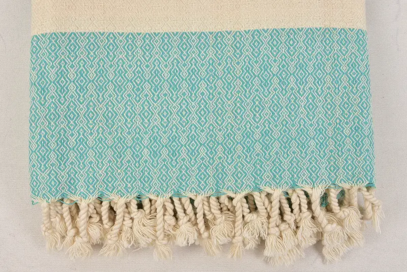 Bride Gift, Sand-resistant towel, Large Turkish Towel, Personalized Gift, Wedding Towel, Organic Cotton Towel, 68x36 Cotton Diamond Towel - 8