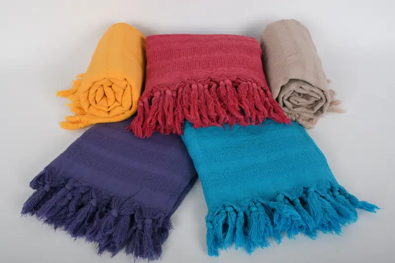 68x36 Cotton Stonewashed Striped Towel, Yoga Towel, Turkish hand towel, Turkish Bath Towel Set, Christmas Gift, Bachelorette Gifts, Custom Towel - 7