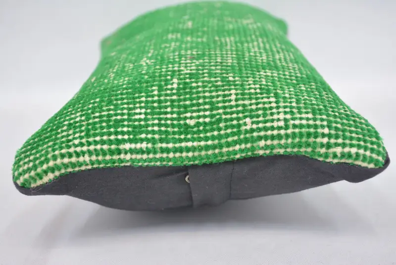 Chair Pillow Case, Cushion Cover, Pillow for Couch, 8x16 Green Pillow Sham, Luxury Pillow Sham, Handmade Kilim Cushion, Vintage Kilim Throw Pillow - 5