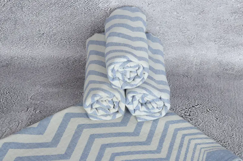 40x24 Cotton Zigzag Design Towel, Monogram Hand Towel, Beach Theme Bachelorette Party, Kitchen Towel, Christmas Hand Towel, Small Bath Towels - 8