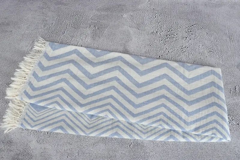 40x24 Cotton Zigzag Design Towel, Monogram Hand Towel, Beach Theme Bachelorette Party, Kitchen Towel, Christmas Hand Towel, Small Bath Towels - 7