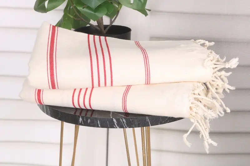 Travel towel, Spa Towel, Home Decor Gifts, Luxury towel, Bridal Party Gifts, Monogram Towels, Turkish bath towel for spa, 70x40 Linen Striped Towel - 3