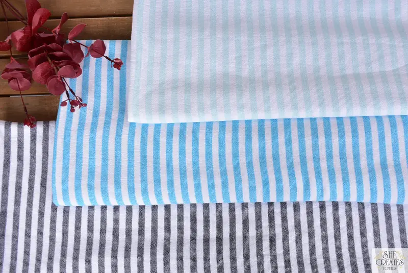 Turkish Towel Beach, 70x36 Cotton Terry Striped Towel, Christmas Gift, Quick-dry towel, Monogram Beach Towel, Best Friend Wedding Gift, Pool Towels - 4