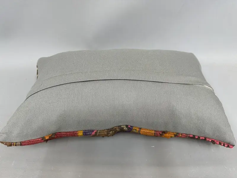 Boho Pillow, 12x20 Pink Cushion Case, Custom Cushion, Car Cushion Cover, Boho Pillow Sham Cover, Pillow Case, Kilim Pillow, Colorful Cushion Case - 6