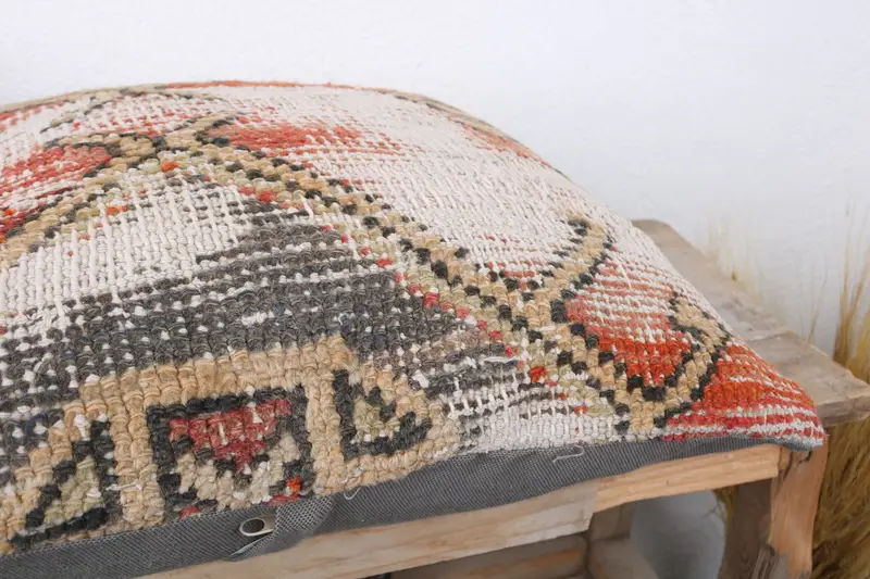 16x16 Green Cushion, Kilim Pillow Cover, Kilim Cushion Sham, Cushion Case, Home Decor Pillow, Farmhouse Cushion Cover, Decorative Throw Cushion Case - 6