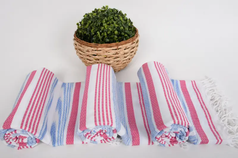 Bridal Gifts, Luxury Beach Towel, Bachelorette Party Gifts, Turkish Towel Bulk, Embroidered Towel, Housewarming Gift, 70x40 Cotton Striped Towel - 8