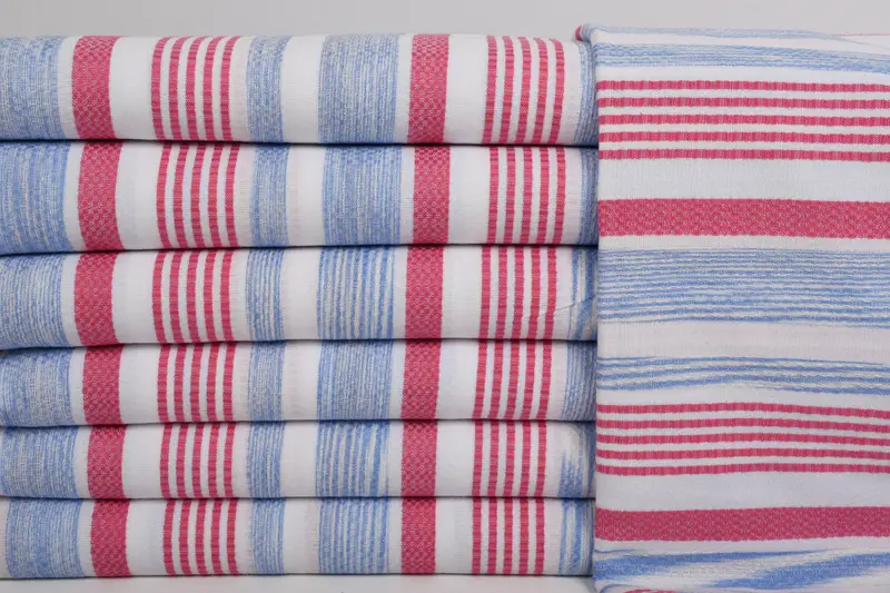 Bridal Gifts, Luxury Beach Towel, Bachelorette Party Gifts, Turkish Towel Bulk, Embroidered Towel, Housewarming Gift, 70x40 Cotton Striped Towel - 1