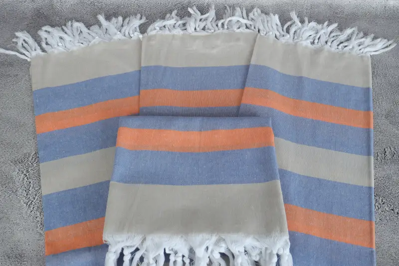 Valentines Day Gift For Him, Summer Towel, Lightweight Turkish towel, 70x36 Cotton Striped Towel, Personalized Bridesmaid Gift, Bridal Shower Favors - 4