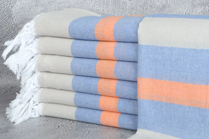 Valentines Day Gift For Him, Summer Towel, Lightweight Turkish towel, 70x36 Cotton Striped Towel, Personalized Bridesmaid Gift, Bridal Shower Favors - 1