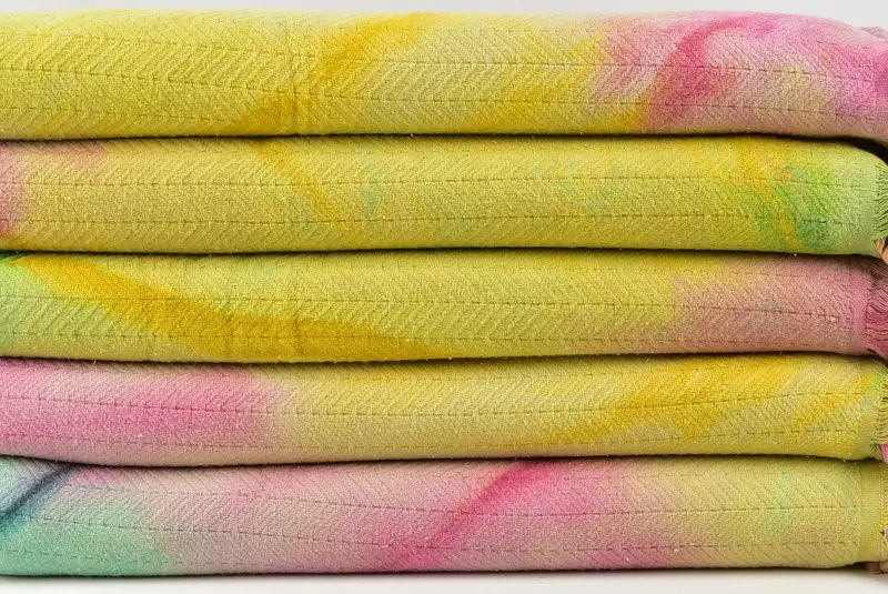 Turkish Blanket, Bedspread, 92x68 Cotton Tie Dye Chevron Towel, Turkish Throw Blanket, Best Friend Gift, Oversized Beach Towel, Bridal Shower Gift - 2