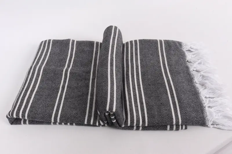 Personalized Blanket, Beach Bachelorette Party Decorations, Monogram Blanket, Bridesmaid Gifts, 96x70 Cotton Striped Towel, Bachelor Gifts - 6