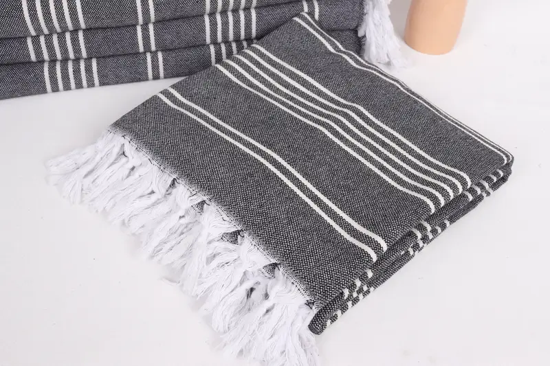 Personalized Blanket, Beach Bachelorette Party Decorations, Monogram Blanket, Bridesmaid Gifts, 96x70 Cotton Striped Towel, Bachelor Gifts - 5
