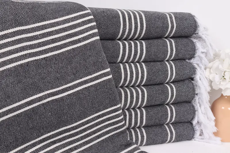 Personalized Blanket, Beach Bachelorette Party Decorations, Monogram Blanket, Bridesmaid Gifts, 96x70 Cotton Striped Towel, Bachelor Gifts - 1