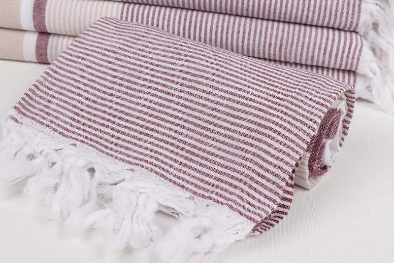 Towel With Name, 68x40 Cotton Striped Towel, Bridal Shower Favor, Quick-Dry Beach Towel, Organic Turkish towel, Turkish Towel USA, Organic Towel - 4