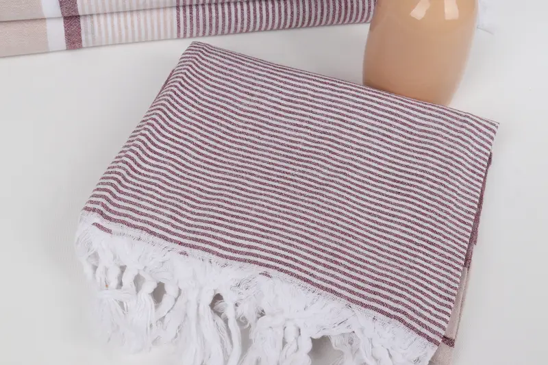 Towel With Name, 68x40 Cotton Striped Towel, Bridal Shower Favor, Quick-Dry Beach Towel, Organic Turkish towel, Turkish Towel USA, Organic Towel - 5