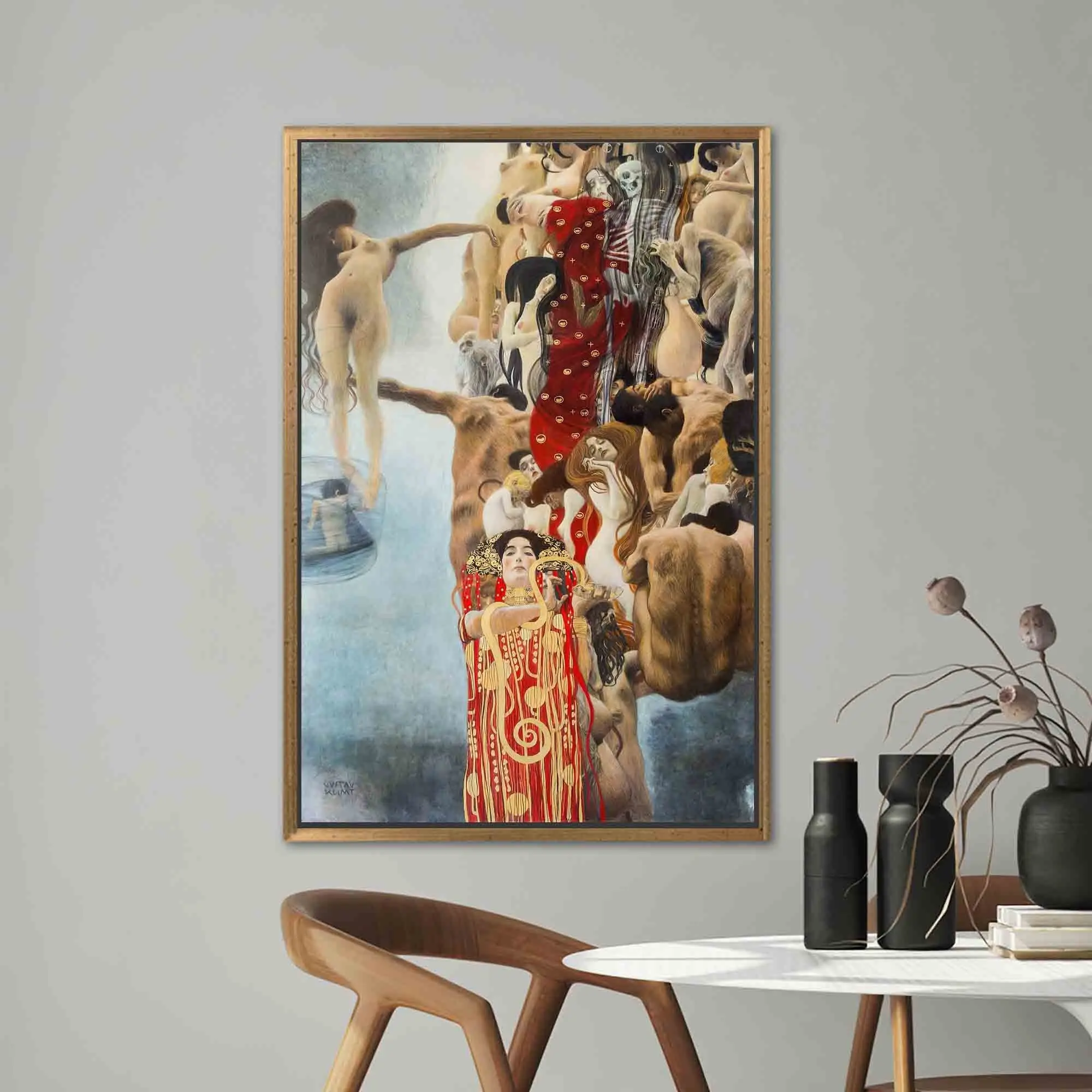 Gustav Klimt Medicine Canvas Print - Hygieia Art Masterpiece - 1