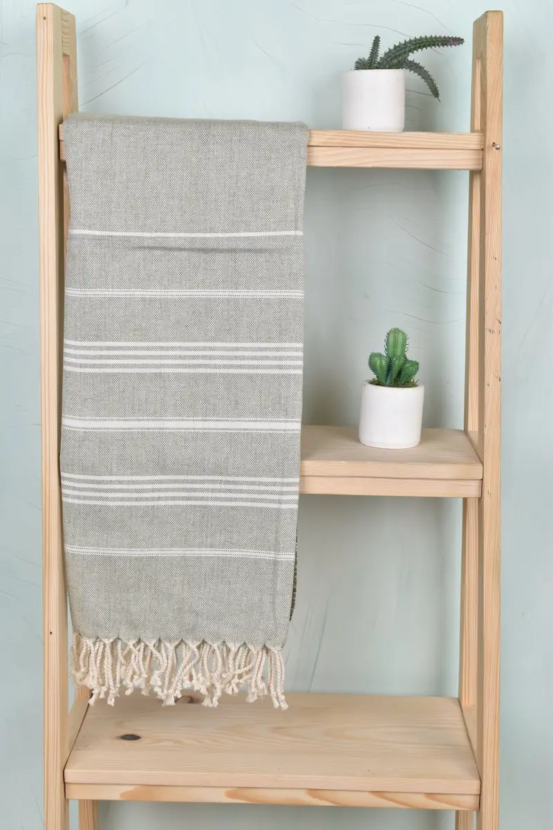 Best Wedding Gift, Housewarming Gift, Merry Christmas Gifts, Turkish bath towel, Custom Bath Towel, Turkish Towel USA, 68x40 Cotton Striped Towel - 8