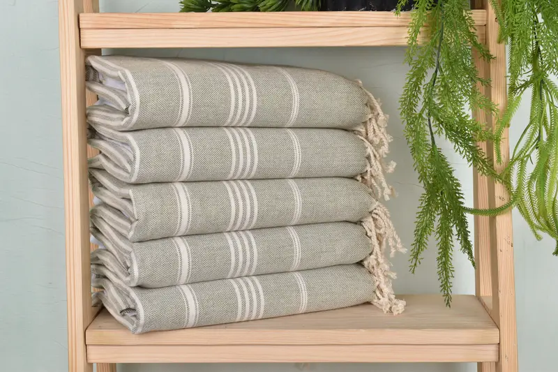 Best Wedding Gift, Housewarming Gift, Merry Christmas Gifts, Turkish bath towel, Custom Bath Towel, Turkish Towel USA, 68x40 Cotton Striped Towel - 1