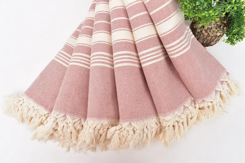 Beach Theme Bachelorette Party Gifts, Quick-Dry Beach Towel, Best Beach Towel, Bride Gift, Monogram Turkish Towel, 70x40 Cotton Herringbone Towel - 4
